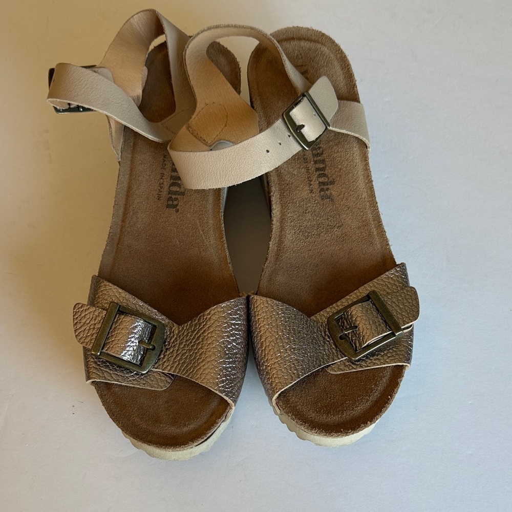 Wandapanda cork wedge heels women’s 41 EUC